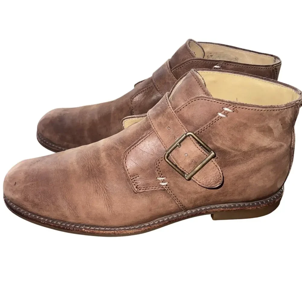 UGG Australia Men’s 10M Graham Distressed Leather Strap Boots Casual 1003381